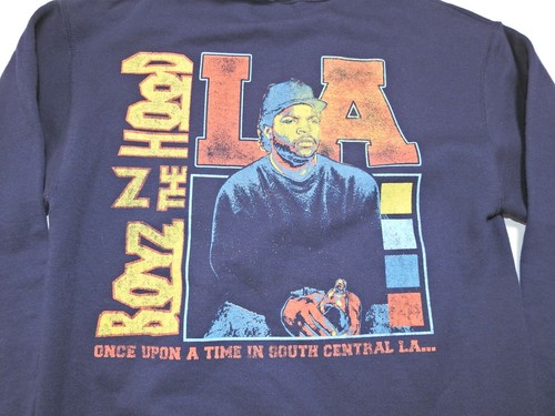 Boyz In The Hood Ice Cube Men's Blue Sweatshirt Size S Compton South Central LA - Picture 7 of 11