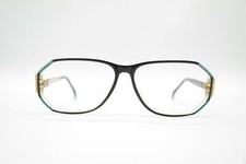 Vintage Atrio 280-248 Black Green Gold Oval Glasses Frame NOS