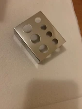 Stainless Steel Tattoo Ink Cup Holder Stand, 7 Holes Pigment Cap Holder
