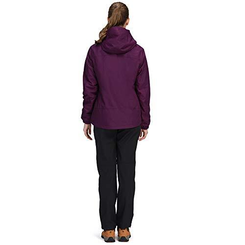 Women's Ski Jacket Waterproof 3 in 1 Winter Jacket Medium Deep Purple
