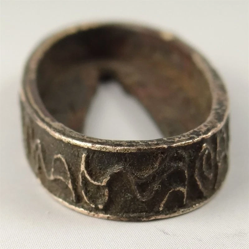 YI147 Fuchi Bird Animal Samurai Sword parts Japanese Katana Blade antique Art - Image 2 of 4