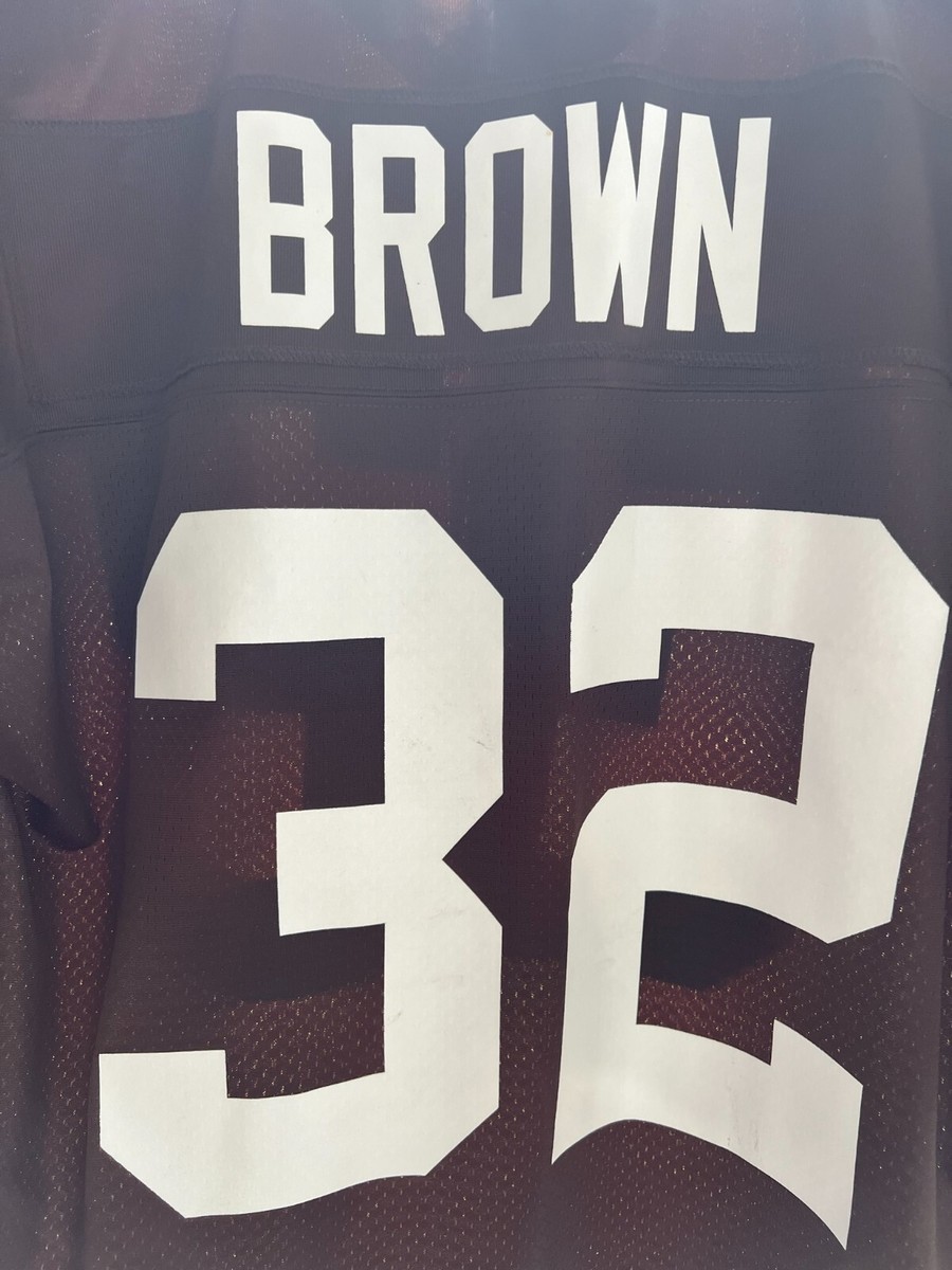 NFL - Brown #32 Reebok NFL Throwbacks Jersey XL Cleveland Browns