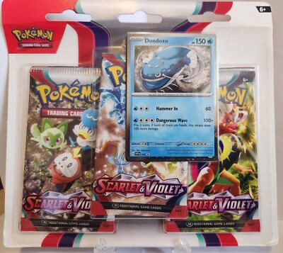 Pokémon TCG: Scarlet & Violet 3-Pack Blister Set **BRAND NEW