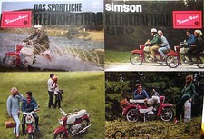 PROSPEKT Werbung DATENBLATT Simson SPERBER SR4-3 mit 4,6 PS    42cm x 30cm