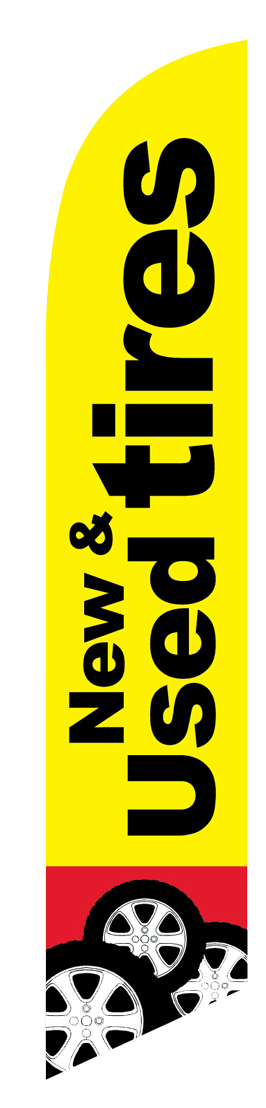 Blue Tax Service E-file 12ft Feather Banner Swooper Flag - FLAG ONLY