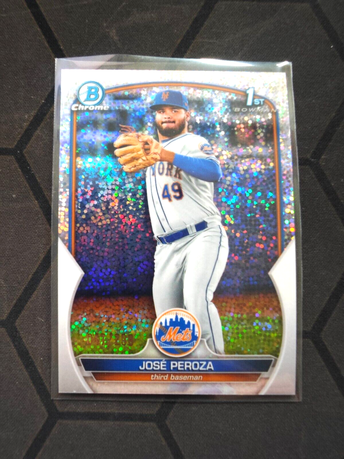 2023 Bowman Chrome Baseball Mini Diamond 1st RC Jose Peroza 47/299