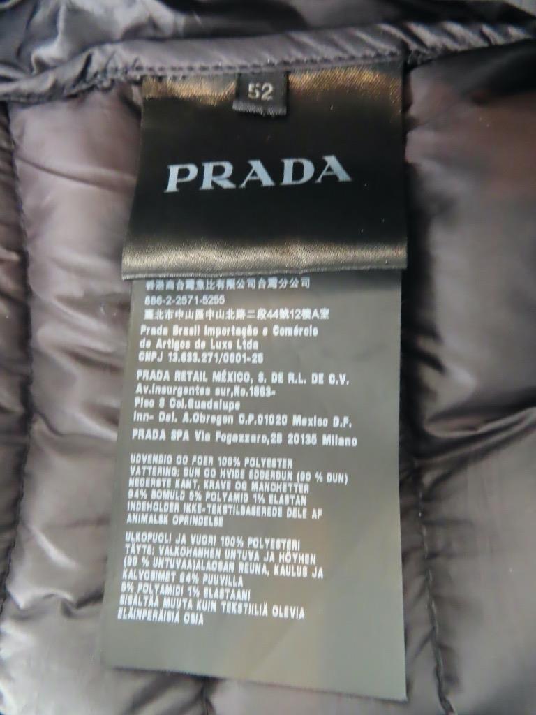 PRADA Black Mens Thin Down Feather Puffer Jacket Size 52 | eBay PRADA Black Mens Thin Down Feather Puffer Jacket Size 52 | eBay