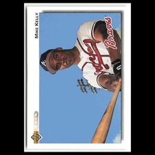 Mike Kelly Rookie #794 1992 Upper Deck Atlanta Braves Baseball Card MLB NM