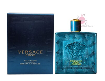 Versace Eros Cologne for Men 6.7 oz / 200 ml EDT Spray Brand New**Authentic**