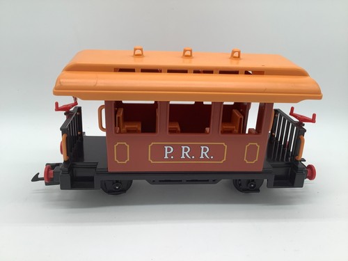 Playmobil P.R.R. Brown Passenger Car Train Set 4120 G Scale With Original Box - Picture 7 of 19