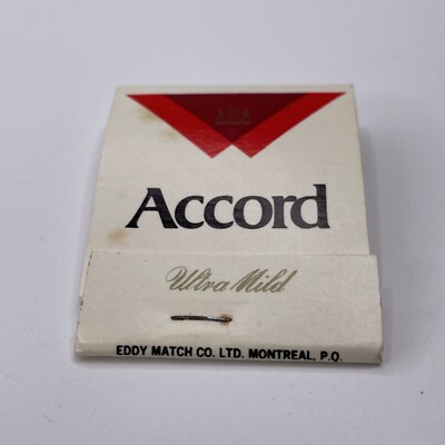 tobacco accord Vintage 1970's Accord Ultra Mild Tobacco 'For Women' Book of Matches  Matchbook