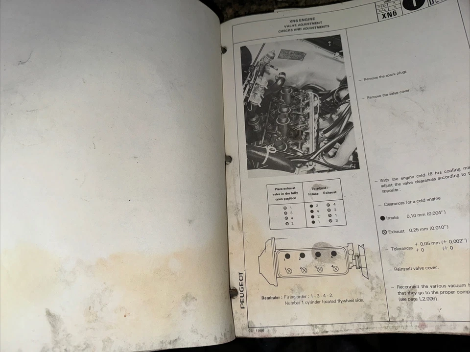 PEUGEOT 505 1980-81 VOL.1-2 Manual Taller Versión Inglés #10 Foto 3 de 4