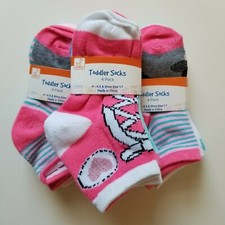 12 Pair Swiggles Toddler Girls No Show Socks 4-6.5 Shoe Size 1-7 Multicolor NWT