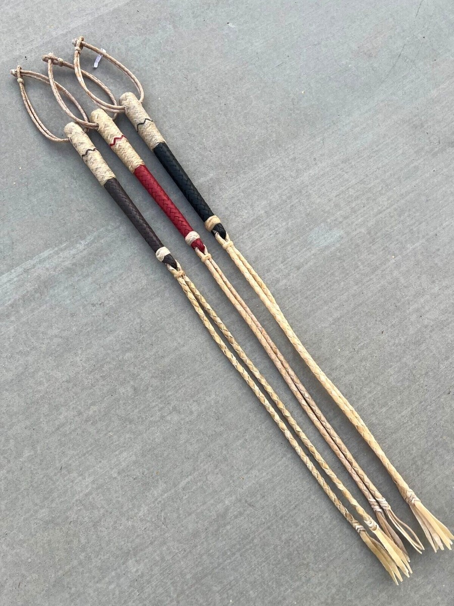 Leather Horse Whip / Cuarta de Caballo Charra