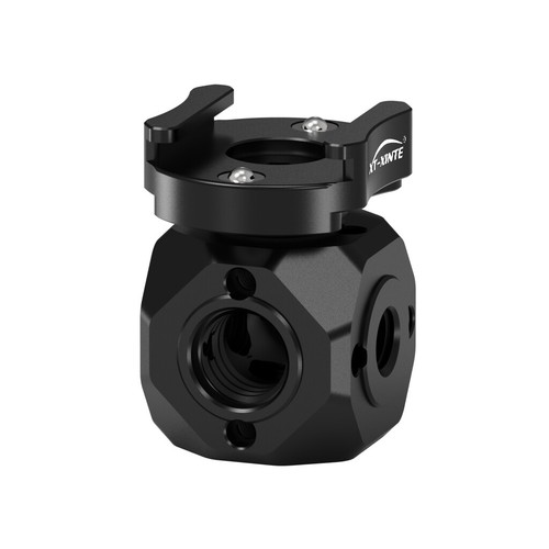 New Cold Shoe Mount Tripod Conversion Seat 1/4 3/8 Arri Positioning Hole Head - Picture 3 of 14