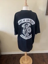 Sons of Anarchy Black T-Shirt Size 2XL