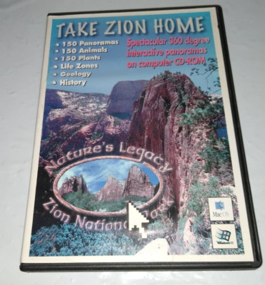 TAKE ZION HOME (2001, CD-ROM) BRAND NEW: 360 Degree Interactive View