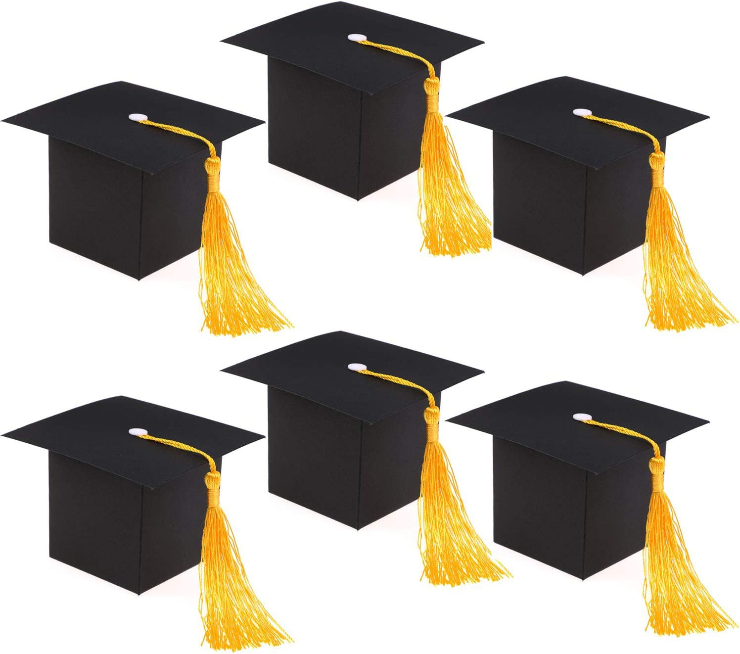 18 Piezas Graduación Regalo Cajas, DIY Manualidades Gorro Cestas Para Universita