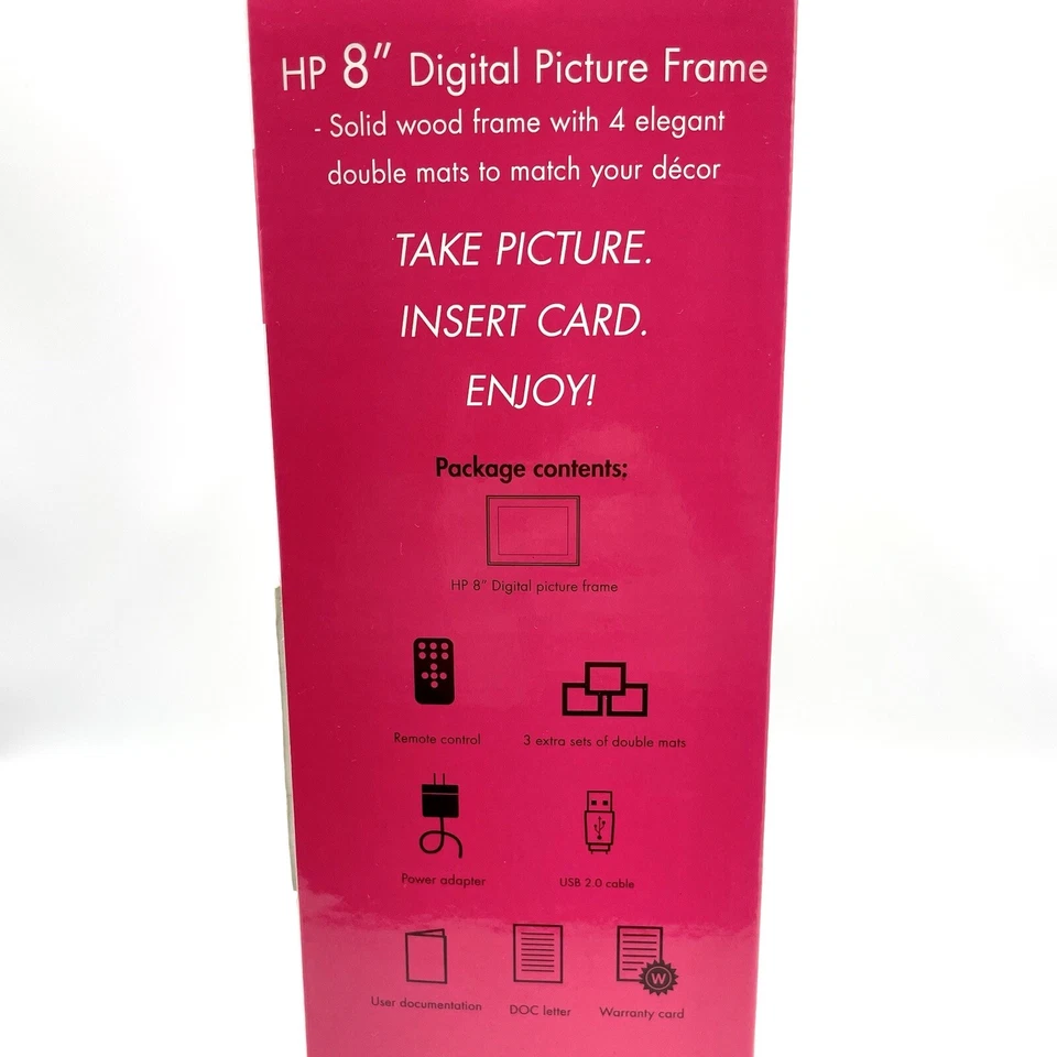 Solid Wood Hewlett Packard 8" Digital Picture Frame - Image 4 of 4