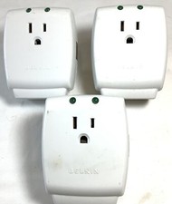 Surge Protectors Lot Of 3 Belkin Master Cube One Outlet Wall Adaptors F9H100-CW