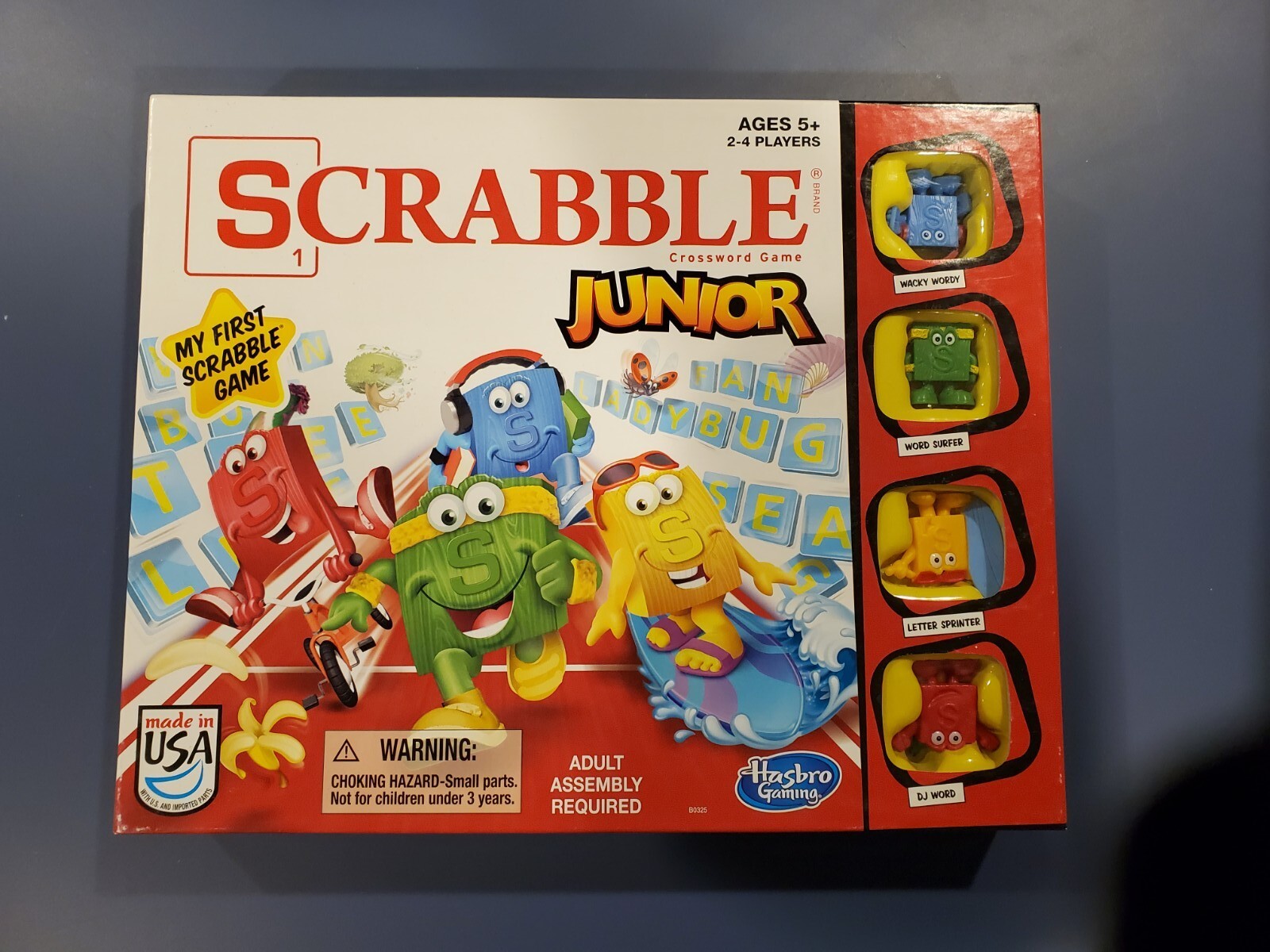 Hasbro Jr. Collection Hasbro Gaming-Scrabble Junior Jr Crossword Puzzle Board Game-w ...