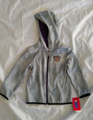 NBA Toddler Boy's Phoenix Suns Long Sleeve Baseline Full Zip Fleece Hoodie 4T - Picture 6 of 12