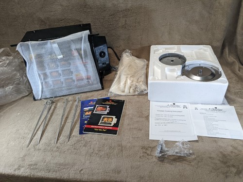 Ronco Jr Showtime Rotisserie & BBQ Oven 14" Model 2500 Black Bake healthy foods - Bild 10 von 24