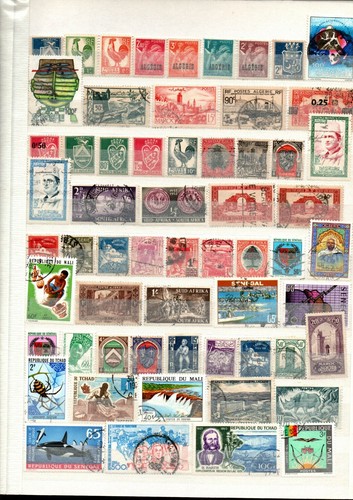 ALBUM DE 16 PAGES AVEC 514 TIMBRES AFRIQUE - Imagen 2 de 4