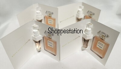 Lot of 4 Chanel COCO MADEMOISELLE L'EAU PRIVEE Vial 1.5ml Each