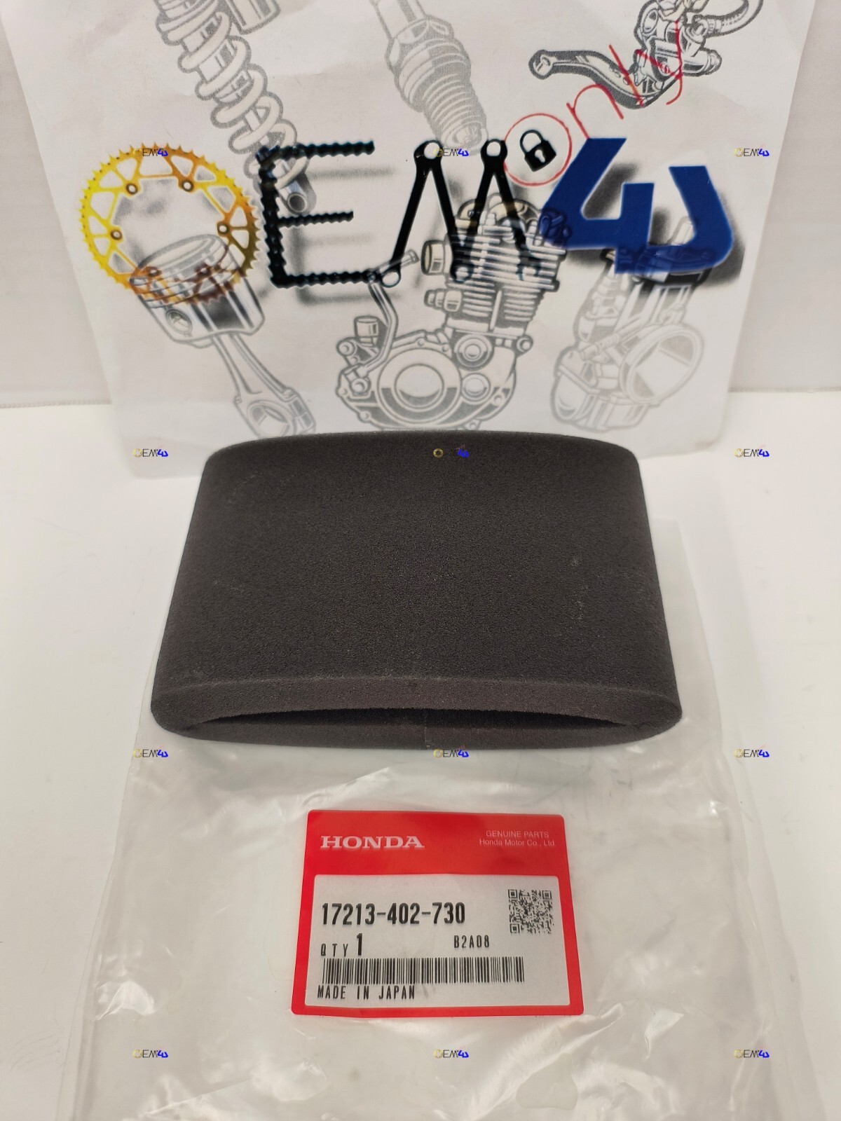 Honda OEM Air Filter Twinstar 185 200 CM185 CM200 XL500 XR500 17213-402 ...
