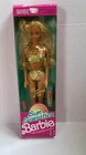 Vintage 1991 Sun Sensation Barbie Doll Gold Bikini Mattel New in Box #1390