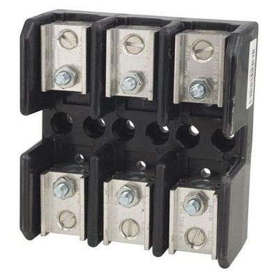 1Pc Open Fuse Block, 61 To 100A Amp Range, 600V Ac/Dc Volt Rating, 3 Poles,