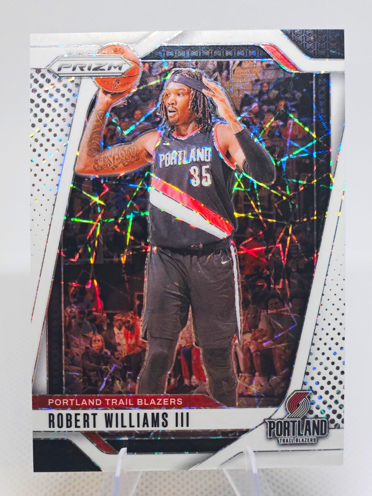 Panini 2024-25 Prizm Robert Williams III Trail Blazers #126 White Lazer /275