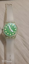 Vintage 1999 Where's The Egg? GG186 Daisy Swatch Watch clear band