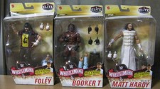 WWE Elite Build A Figure Booker T Matt Hardy Mick Foley set se