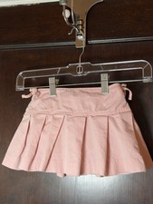 Ralph Lauren Girl Skirt 24M Months Dusty Pink 100% Cotton Built-in Bloomers