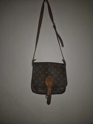 Sac Louis Vuitton Cartouchière MM Vintage Toile Monogram Authentique Rare - Photo 1/4
