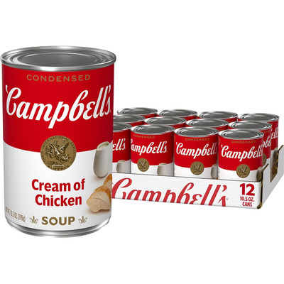 Campbell'S Condensed Cream of Chicken Soup, 10.5 Ounce Can (Pack of 12)