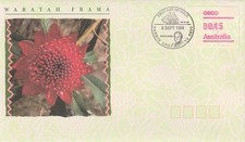 AUSTRALIE FDC WARATAH FRAMA DARWIN 8.9.1994 ETAT EXCELLENT