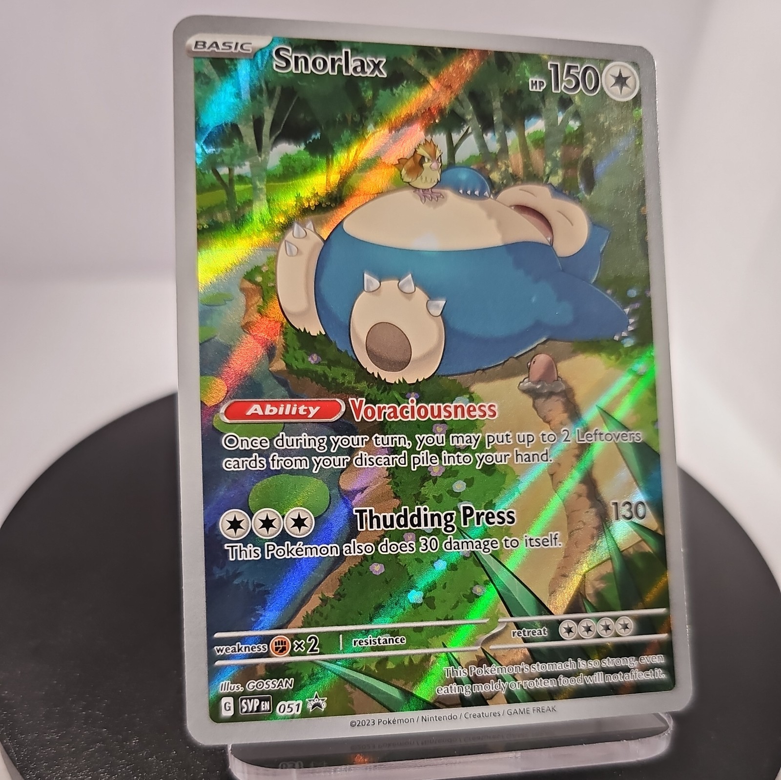 Snorlax 051 Scarlet & Violet Holo Promo Pokemon Card NM FAST SHIPPING