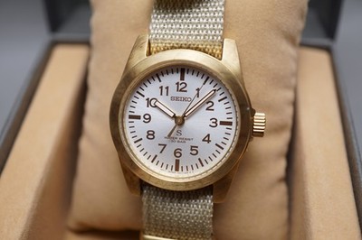 Seiko SCXP158 Quartz Gold Tone White Dial Nano Universe SUS