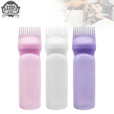 New 3 Color Hair Oil Applicator Bottle Salon Dye Comb Fast Shipping