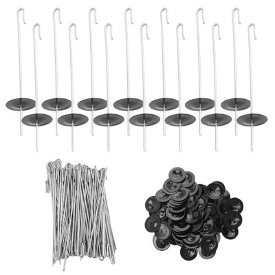 100 Packs Solar Panel Guard Clips, Stainless Steel Wire Fence Fasteners9619