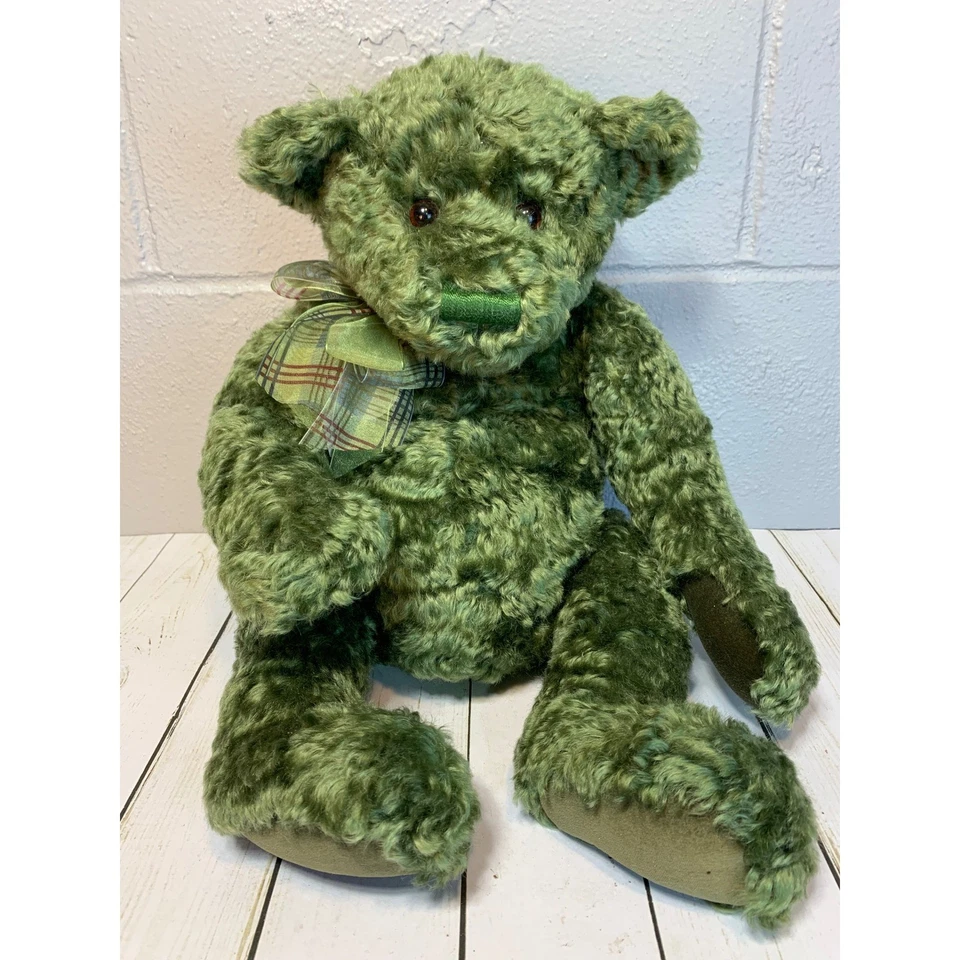 GUND 绿色马海毛熊泰勒限量版 105 出 375 款 9534 — 第 2/4 张图片