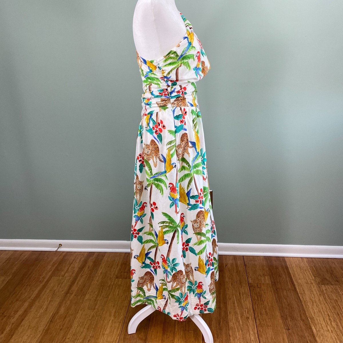 farm rio paradise midi dress Farm Rio + Cocoa Paradise Square Neck Mini Dress