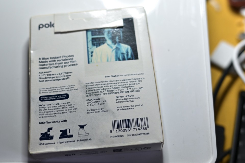 RARE Blue Polaroid 600 Film Reclaimed Blue - Cold Stored | eBay