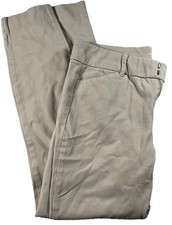 Old Navy Pixie Ankle Pants Women 2 Beige Mid Rise Straight Leg Stretch