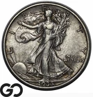 1935-S Walking Liberty Half Dollar, Better San Francisco Issue, XF+