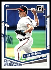 Greg Maddux 2023 Donruss #154 Atlanta Braves FREE SHIPPING AutographDen