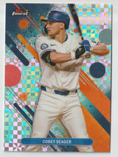 2025 Topps Finest #49 Corey Seager Checkerboard Refractor